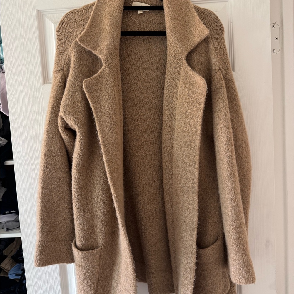Cozy Tan Women's Cardigan Coat